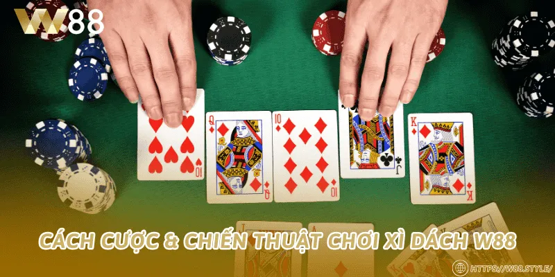 Cách cược & chiến thuật chơi Xì dách W88