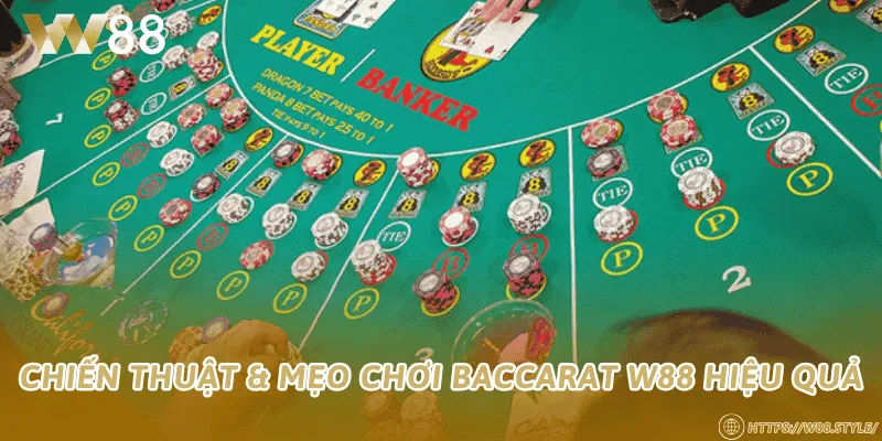 Chiến thuật & mẹo chơi Baccarat W88 hiệu quả