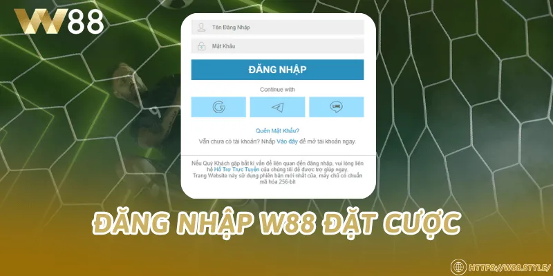 Đăng nhập W88