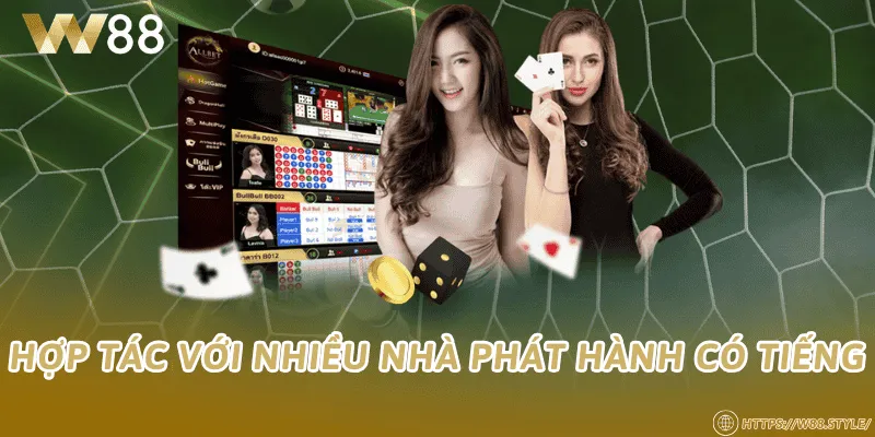 Hợp tác với nhiều nhà phát hành có tiếng