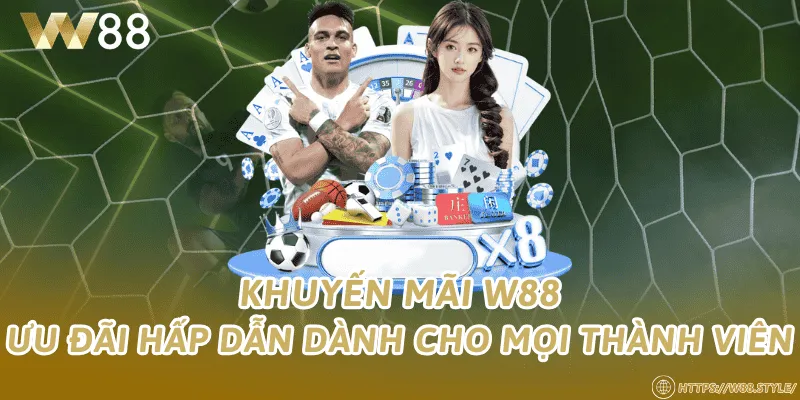 Khuyến mãi W88 – Ưu đãi hấp dẫn dành cho mọi thành viên
