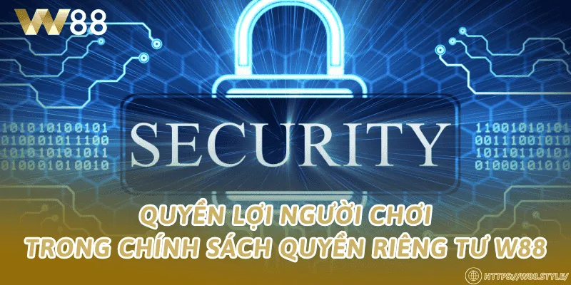 Quyền lợi người chơi trong chính sách quyền riêng tư W88